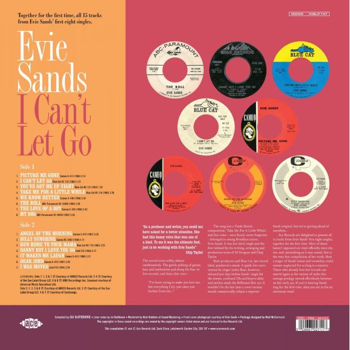 Sands, Evie - I Can't Let You Go ( Lp ) - Image 2