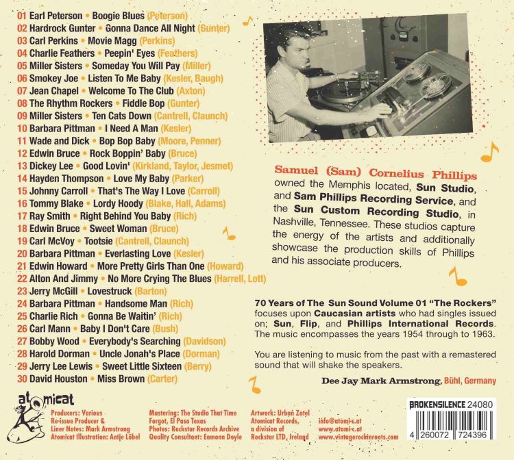 V.A. - 70 Years Of The Sun Sound Vol 1 : The Rockers ( CD ) - Image 2