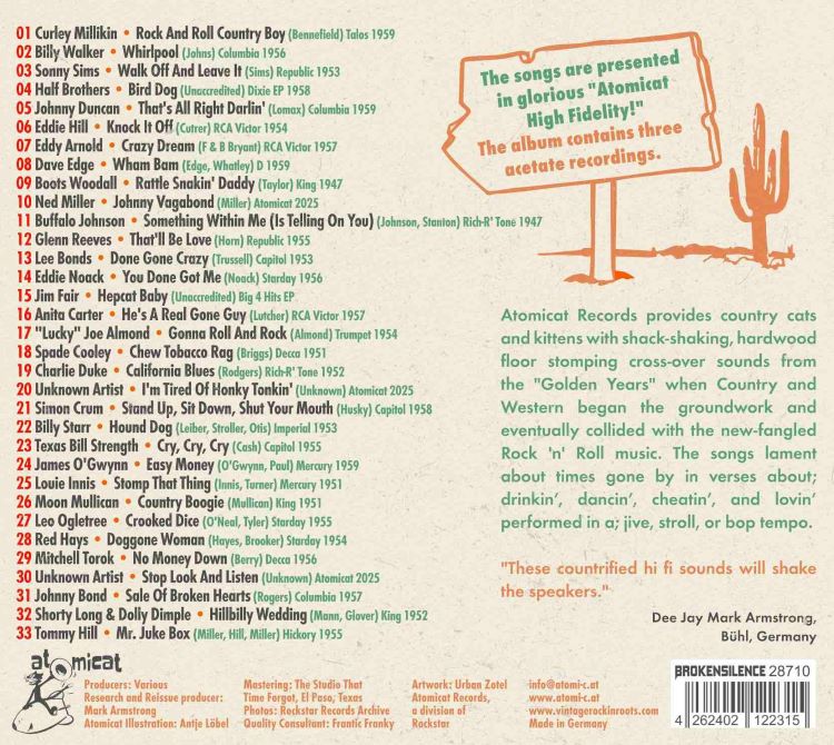 V.A. - Rockin' Country Style Vol 1 ( CD ) - Image 2