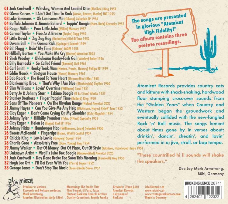 V.A. - Rockin' Country Style Vol 2 (CD ) - Image 2