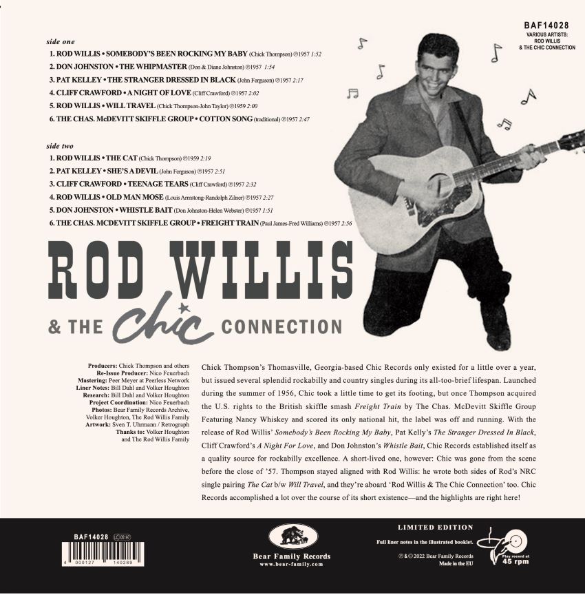 Willis ,Rod -Rod Willis And The Chic Connection ( 10 Inch LP ) - Image 2