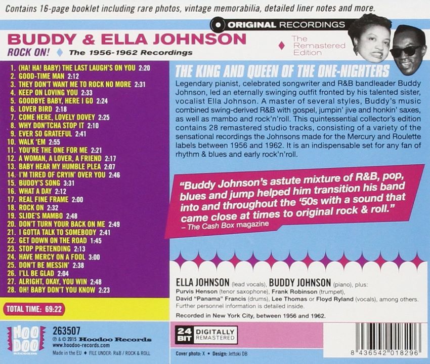 Johnson, Buddy & Ella - Rock On! :The 1956-1962 Recordings ( CD ) - Image 2