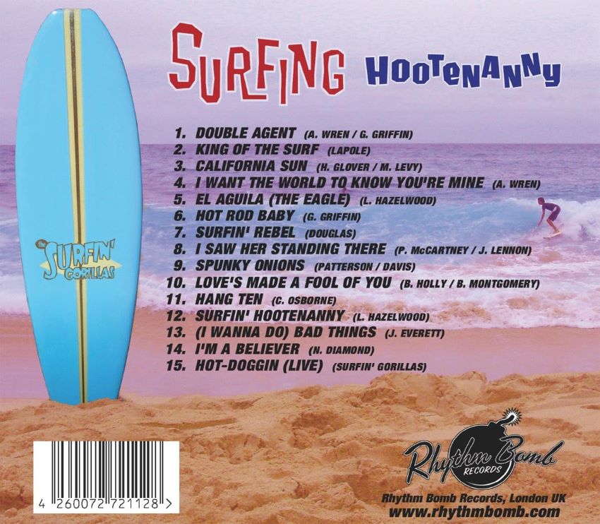 Surfin' Gorillas, The - Surfing Hootenanny ( CD ) - Afbeelding 2