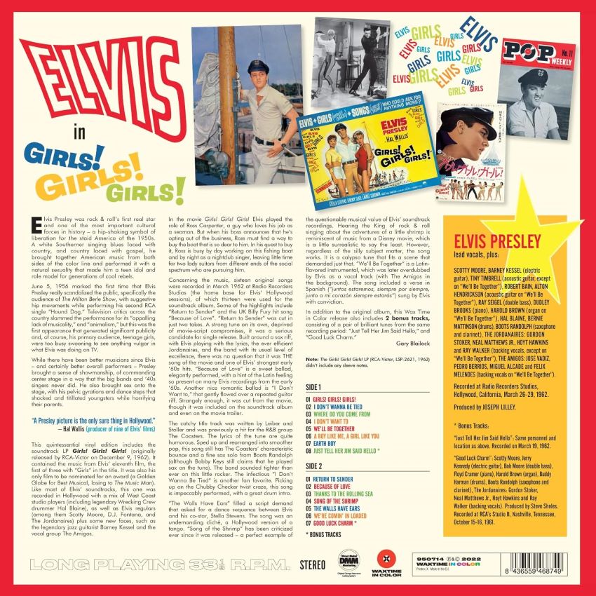 Presley, Elvis - Girls! Girls! Girls! ( LP ) - Afbeelding 2