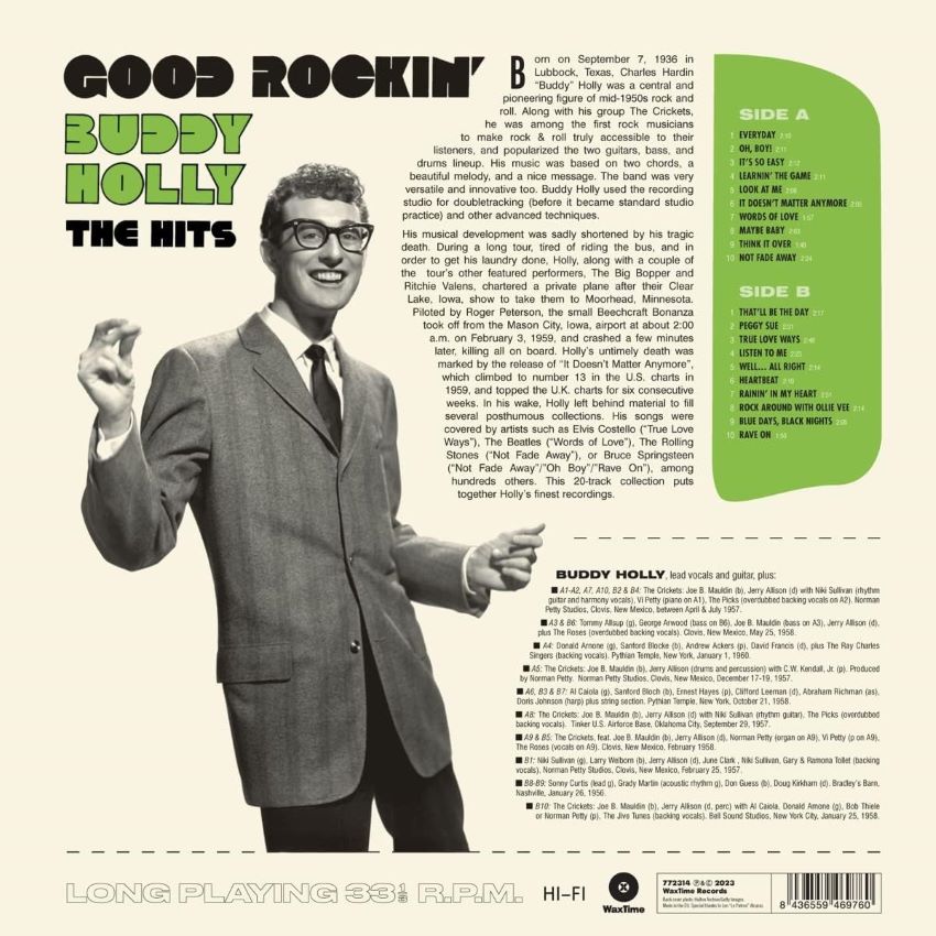 Holly, Buddy - Good Rockin' - The Hits ( LP ) - Image 2