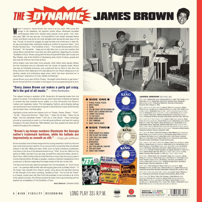 Brown, James - The Dynamic James Brown ( LP ) - Afbeelding 2