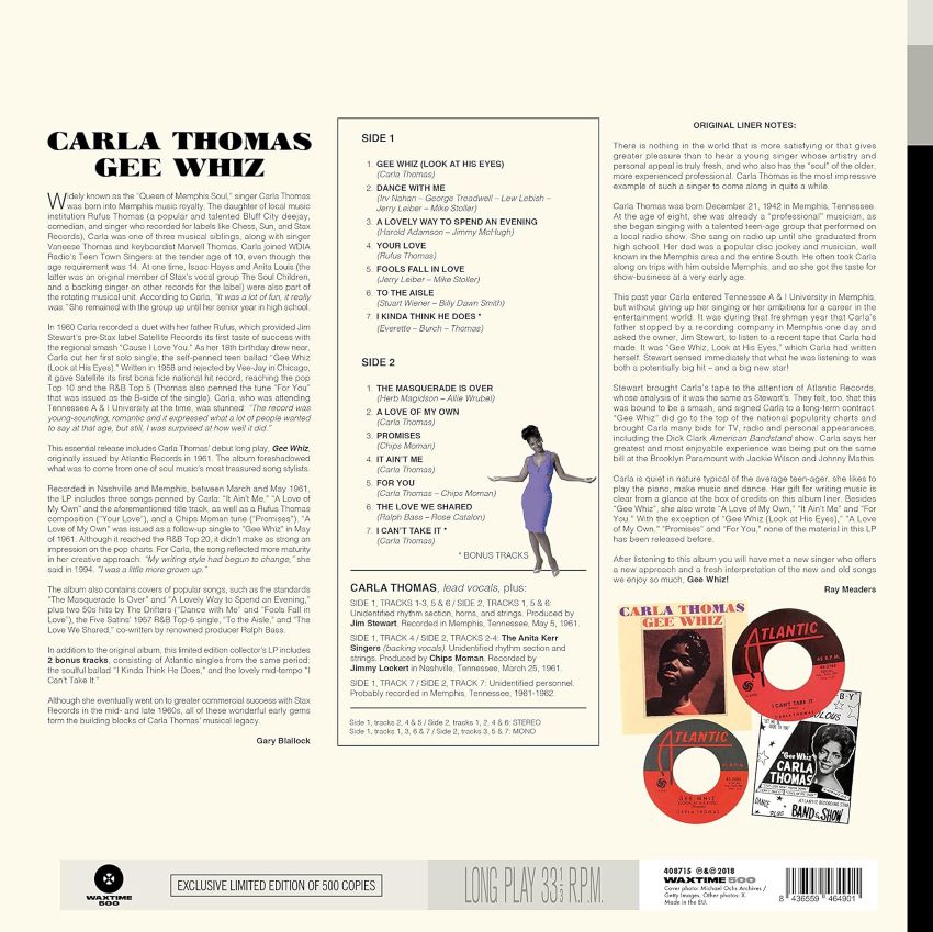 Thomas, Carla - Gee Whiz ( LP ) - Image 2